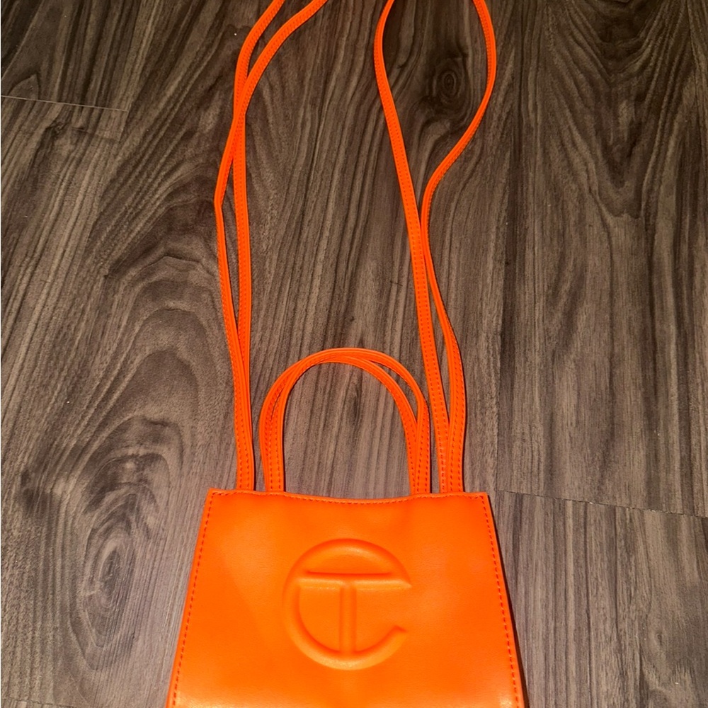Telfar Orange Mini Bag With Structured Design - image 2